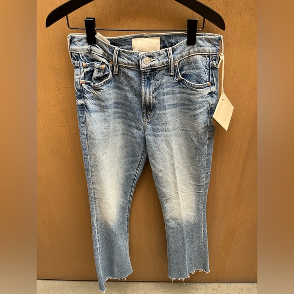 NWT Mother Denim The Dodger Flood Loose Fit Jeans in Mediterranean Muse Blue 28 - Picture 4 of 8